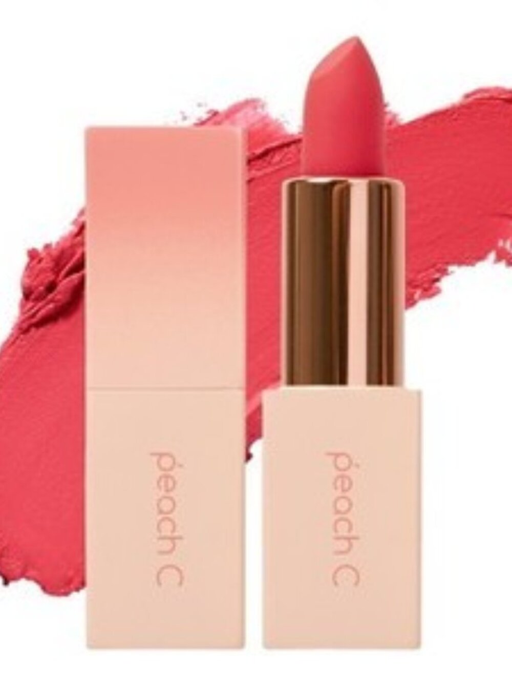 PEACH C Easy Matte Lipstick 03 Scarlett Pink NIB